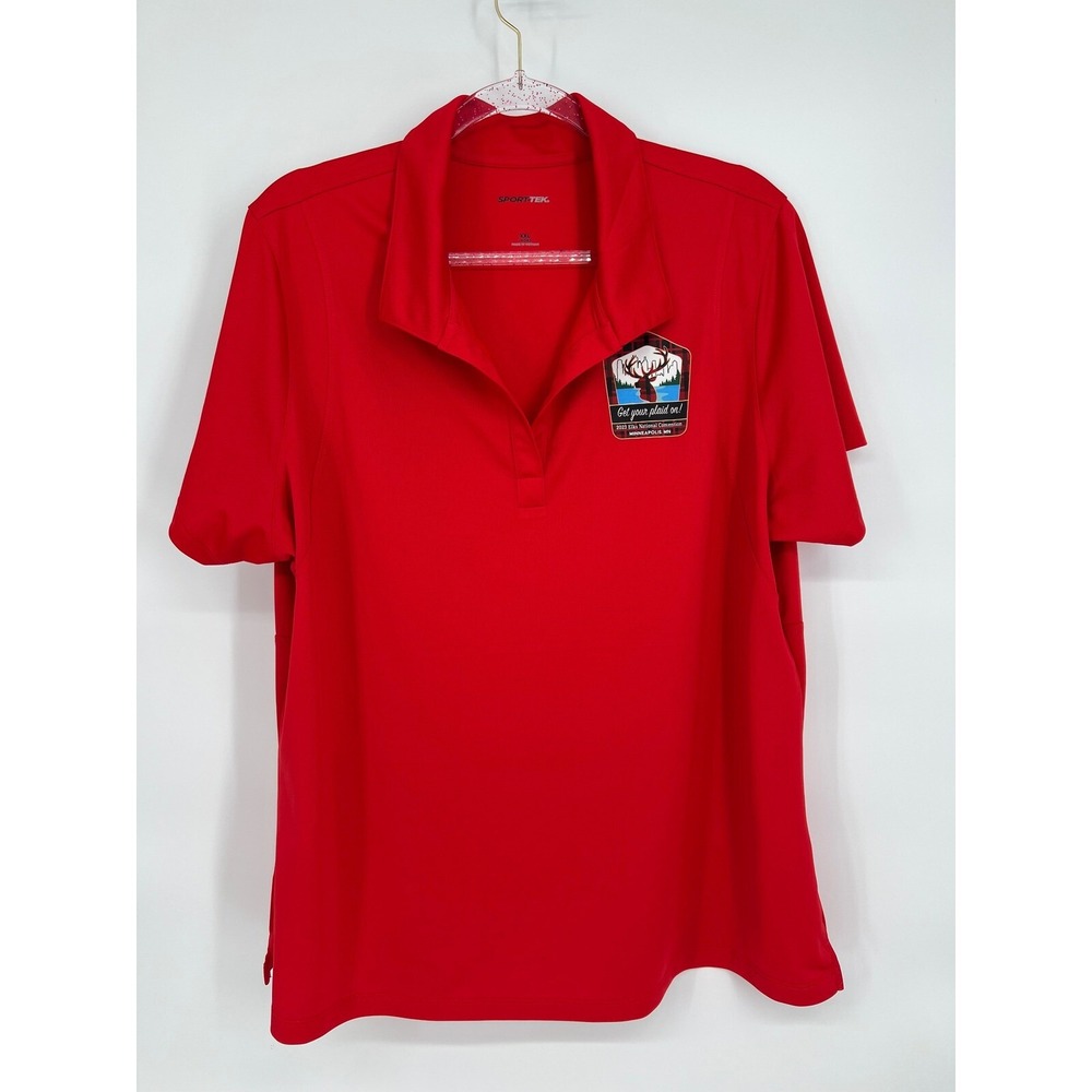 Sport-Tek Polo Shirt 2023 Elks National Convention Sz XXL Red